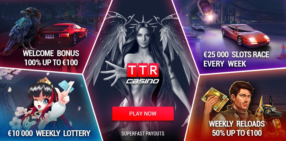 TTR Casino Bonus - 50 Freispiele + 100% Bonus
