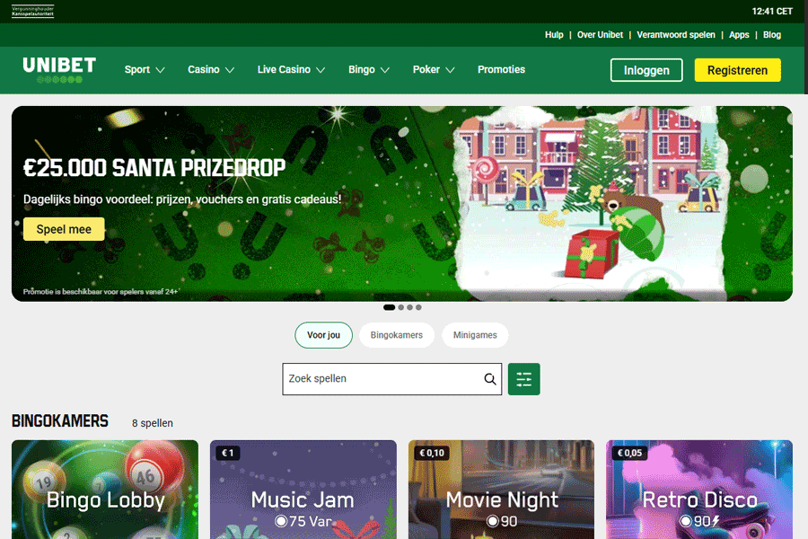 Voor de allround bingo speler: Unibet Voor de allround bingo speler: Unibet