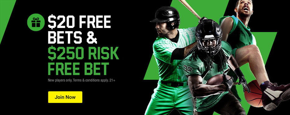 Free Bet No Deposit - Bet $20 Free after registration at Unibet Sportsbook