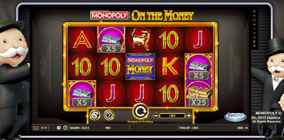 Unique €0,00 bonus game at new Monopoly video slot