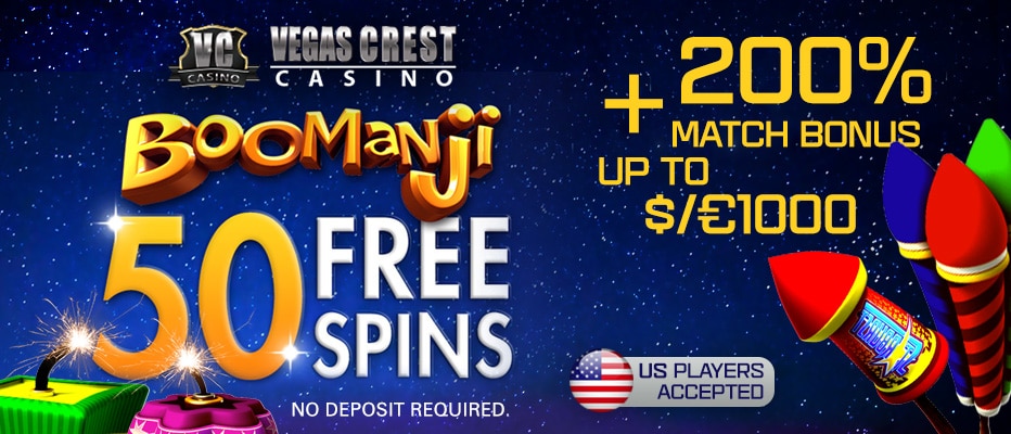 Vegas Crest Casino Bonus Code 2018