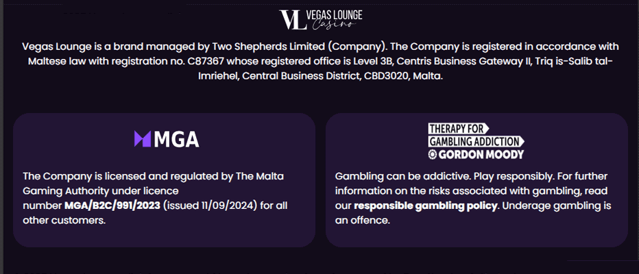 Licensing - Is it safe to play at Vegas Lounge Casino? Licensing - Is it safe to play at Vegas Lounge Casino?