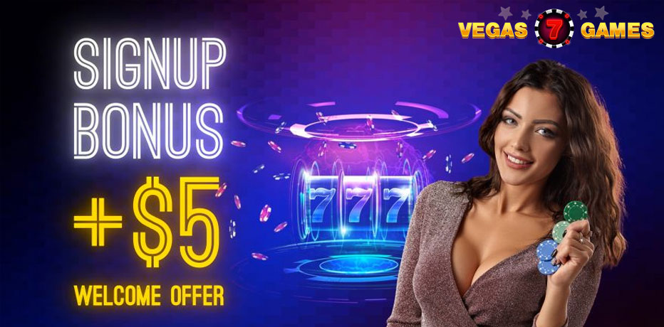 Vegas7Games Sweepstakes Casino - No Deposit Bonus Code for $5 in Free Credits