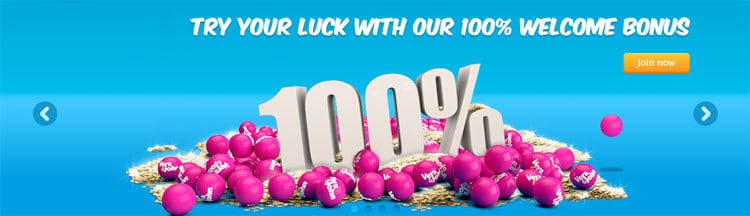 100% Vera & John Bonus on First Deposit