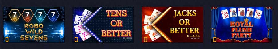 Video Poker games at SweepSlots Casino