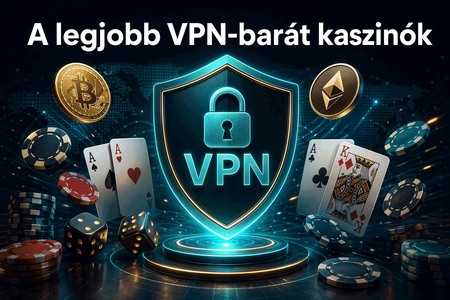 A legjobb VPN-barát kaszinók – játssz biztonságosan és anonim módon