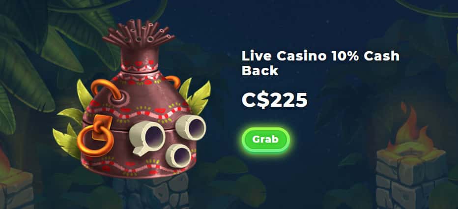 wazamba live casino bonus canada