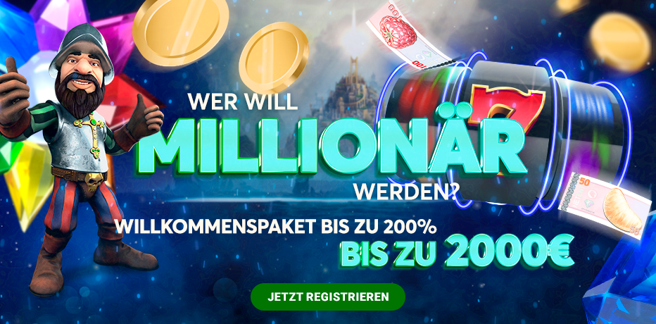Million Vegas Casino - Werden Sie ein Millionär mit €2.100 Bonus!