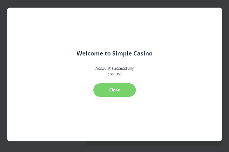 welkom bij simple casino