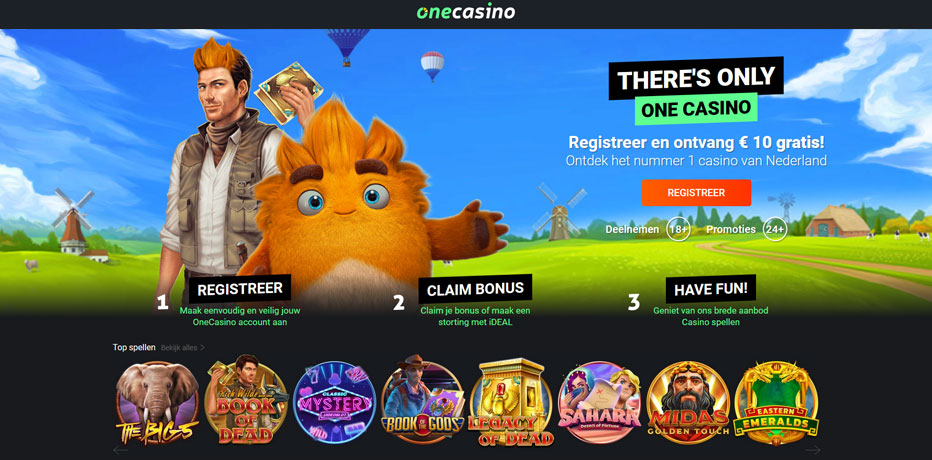 welkomstbonus bij het online casino van one casino nederland
