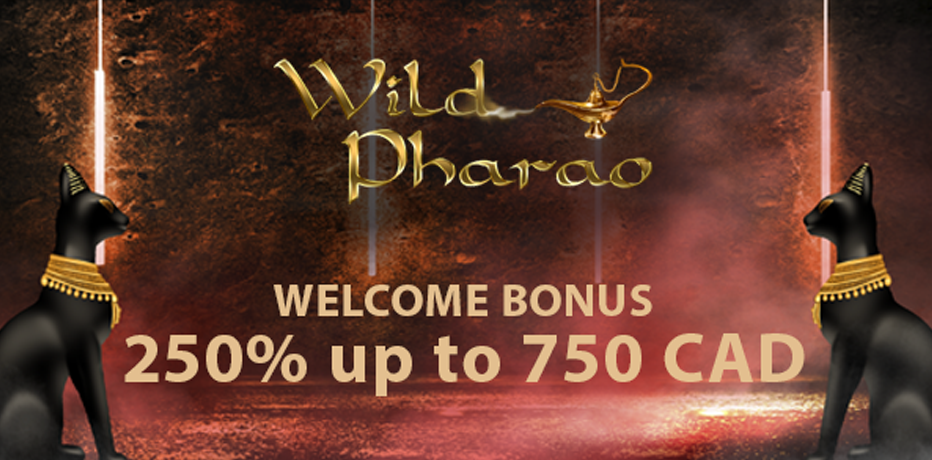 Wild Pharao Casino Bonus - 250% Bonus up to C$750