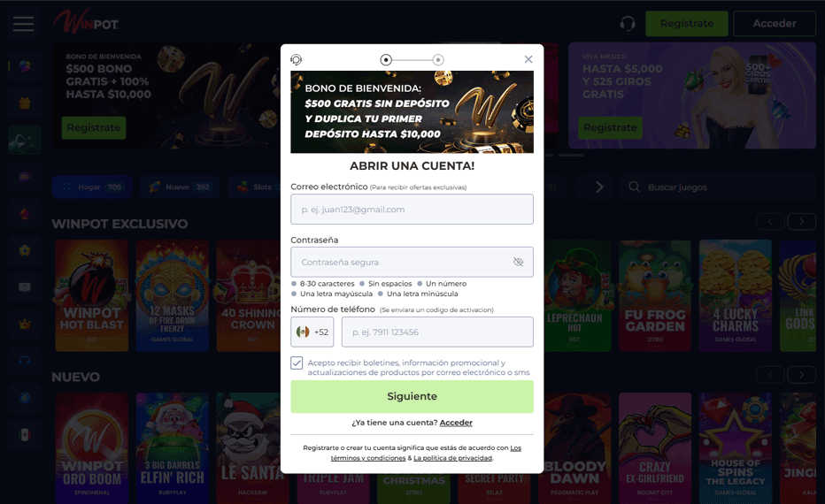 Winpot bono 500 MXN - ¿Qué es el Bono sin Depósito de Winpot y Cómo Funciona?