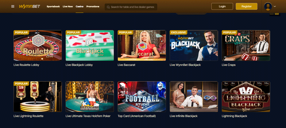 WynnBET Live Casino