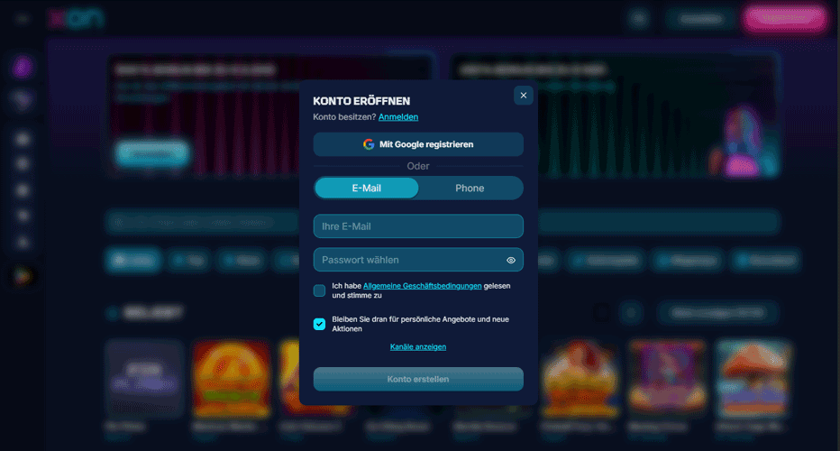 So erhalten Sie die 50 Freispiele (ohne Einzahlung) bei Xon.bet So erhalten Sie die 50 Freispiele (ohne Einzahlung) bei Xon.bet