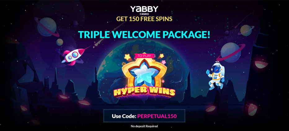 Yabby Casino Free Spins - 150 Free Spins on registration